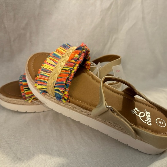 Art Class Target Girls' Andi Raffia Sandals Size 5 - Picture 4 of 8
